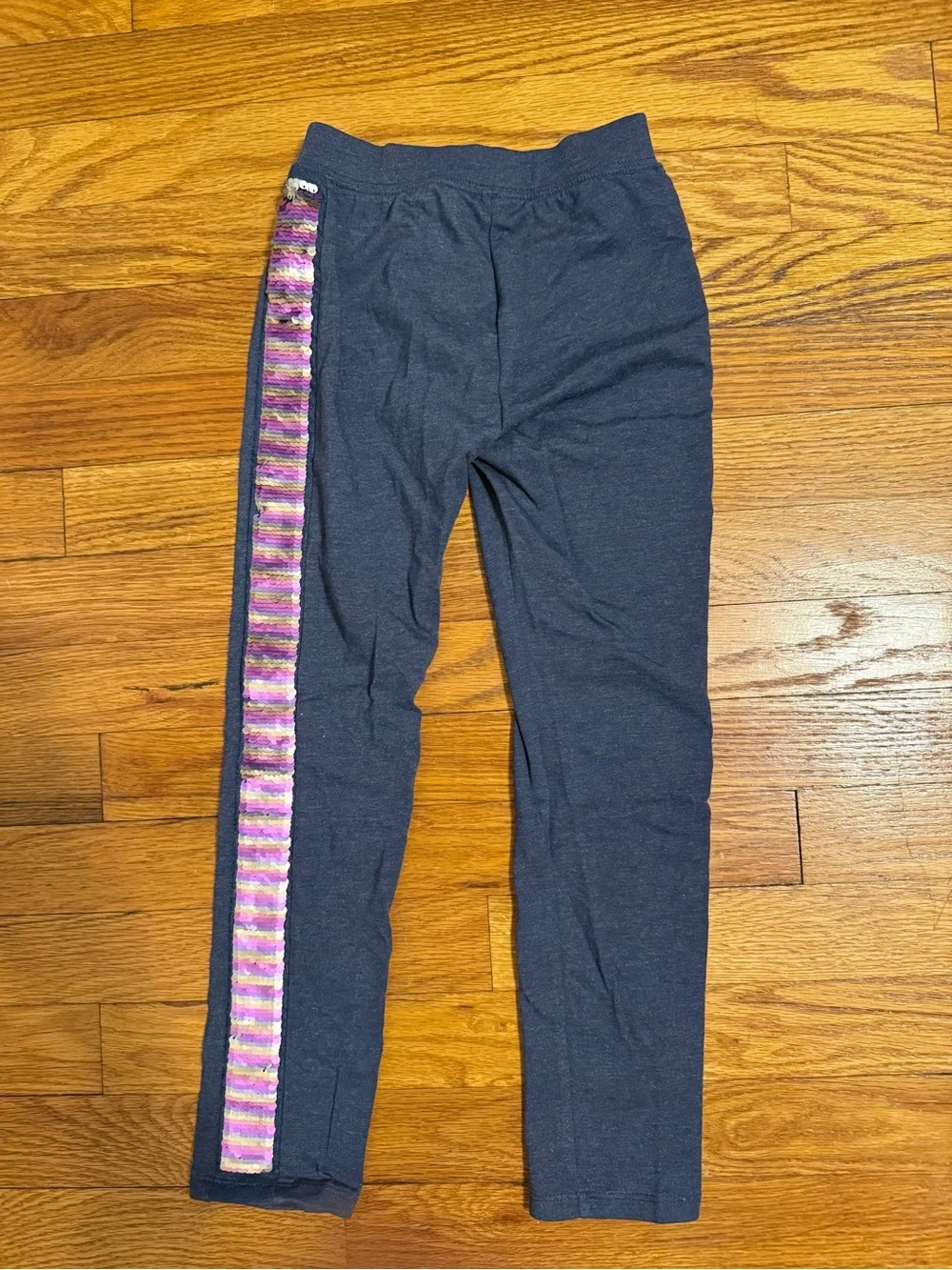 Brand New Gap Girls Navy Leggings with Flip Sequin Sides - Size Small